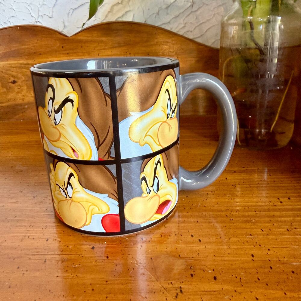 Disney Store Tinker Bell Mug Green Pop Art Faces Vintage Fairy Cup Collectible - Picture 8 of 11